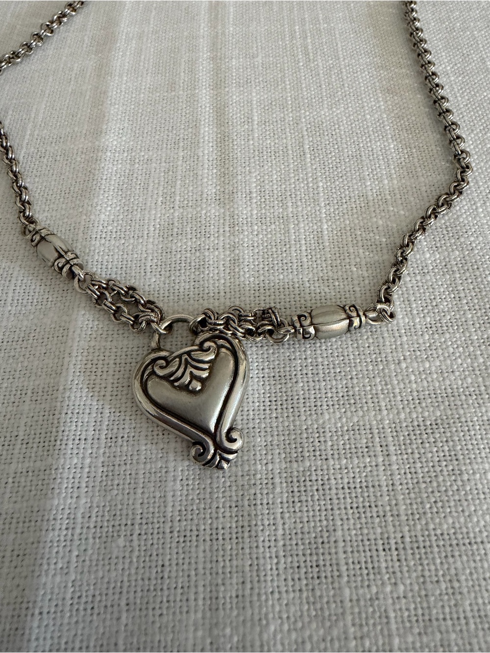 Brighton Blair Heart Pendant Necklace Rolo Chain - Picture 2 of 6